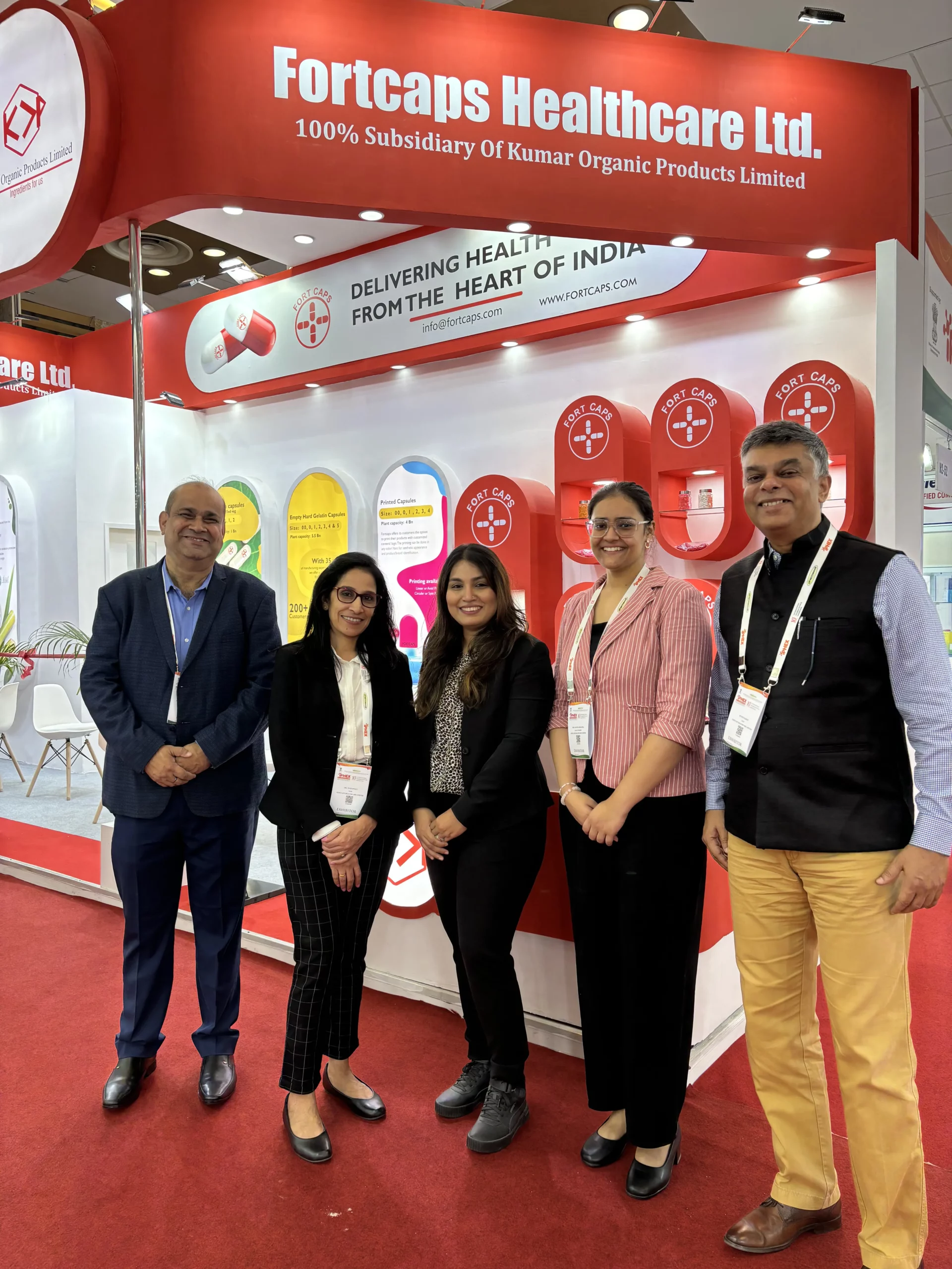 Kumar Organic Products Ltd. & Fortcaps Shine at IPHEX 2024 – A Grand Success!